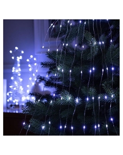 Гирлянда «Дреды» 1.5 м, IP20, серебристая нить, 125 LED, свечение белое, 12 В Luazon lighting