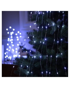 Гирлянда «Конский хвост» 10 нитей по 1.5 м, IP20, серебристая нить, 150 LED, свечение белое, 12 В Luazon lighting