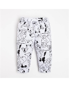 Ползунки-штанишки "Dogs", рост 68-74 см, цвет белый Крошка я