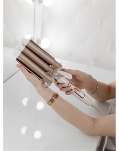 Плойка Luazon LW-05, 35 Вт, керамическое покрытие, d=25 мм, 220°С, белая Luazon home