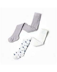 Набор колготок Blueberry 2 пары, р. 74-80 см Крошка я