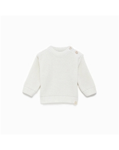 Джемпер вязаный, рост 74-80 см, цвет молочный Крошка я