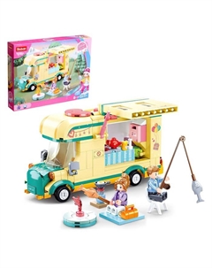 Конструктор Розовая мечта «Дом на колёсах», 314 деталей Sluban