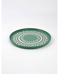 Блюдо керамическое «Орнамент», d=27.3 см, ручная работа Dolce ceramo.