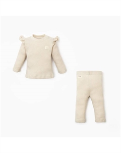 Костюм: джемпер и легинсы Крошка, Я BASIC LINE, рост 80-86 см, молочный Крошка я