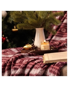 Плед флисовый новогодний «. Зимний орнамент», 150×130 см Экономь и я