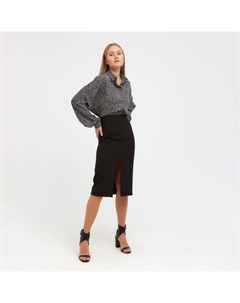 Юбка миди женская : Classic, чёрная, размер 46 Minaku