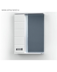 Шкаф-зеркало Ника (с подсветкой ) Левый 70 15 см х 70 см х 70 см Logro