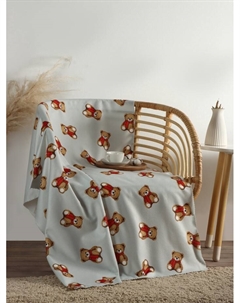 Плед флисовый новогодний «. Медведи», 100×150 см, флис, пл. 160 г/м² Этель