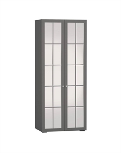 Шкаф 2-х дверный, 900×573×2164 мм, зеркало, цвет графит Гранд кволити