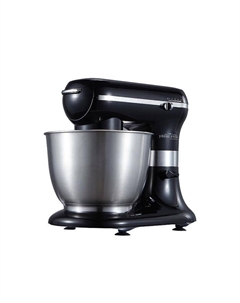 Миксер Hiberg MP 1255 B, планетарный, 1000 Вт, 5.5 л, 5 режимов, чёрный