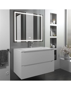 Тумба с раковиной Next 80 см, подвесная, белая матовая Uperwood