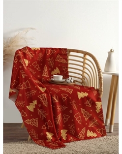 Плед флисовый новогодний «. Ёлочки», 100×150 см, флис, пл. 160 г/м² Этель