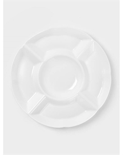 Менажница 5 ячеек Wilmax, d=24.5 см, фарфор, белая Wilmax england