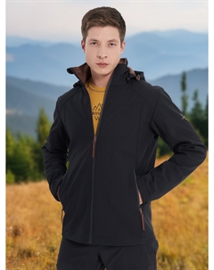 Куртка софтшелл мужская, Черный Cordillero
