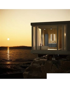 Тумба под умывальник Nelli 90 (антрацит п/мат/бело-серый) Lauter