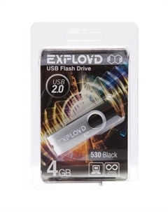 USB Flash 530 4GB (черный) Exployd