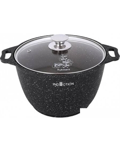 Кастрюля Индукция кмти22а (темный мрамор) Kukmara