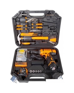 Дрель-шуруповерт ДА-12Л-2КН (с 1-им АКБ, кейс, набор оснастки) Вихрь