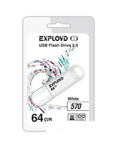 USB Flash 570 64GB (белый) [EX-64GB-570-White] Exployd