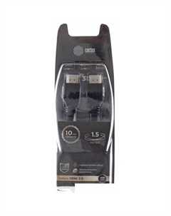 Кабель HDMI - HDMI CS-HDMI.2-1.5 (1.5 м, черный) Cactus