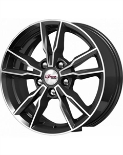 Литые диски Икигай (КС865) 16x6.5" 5x114.3мм DIA 60.1мм ET 45мм Блэк Джек Ifree