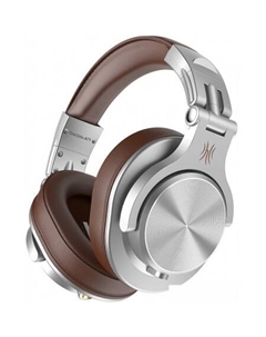 Наушники A71 (серебристый/коричневый) Oneodio