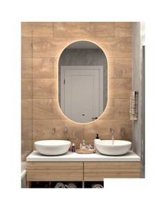 Зеркало Fleur Led 60x100 (бесконтактный сенсор, холодная подсветка) Континент