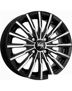 Акцент 14x5.5" 4x100мм DIA 60.1мм ET 43мм Алмаз черный K&k