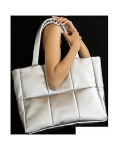 ТОУТ из экокожи (серебристый) Mt.style