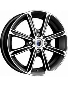 Литые диски Флэш 14x5" 4x98мм DIA 58.5мм ET 35мм Алмаз черный K&k