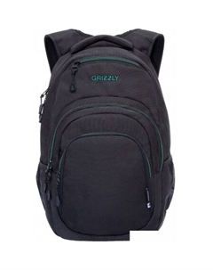 Школьный рюкзак RQ-003-31 (черный/бирюзовый) Grizzly