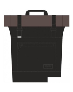 Городской рюкзак RQL-315-1 (черный/коричневый) Grizzly