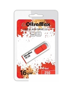 USB Flash 250 16GB (красный) [OM-16GB-250-Red] Oltramax