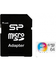 Карта памяти High Endurance microSDXC SP064GBSTXIU3V10SP 64GB (с адаптером) Silicon power