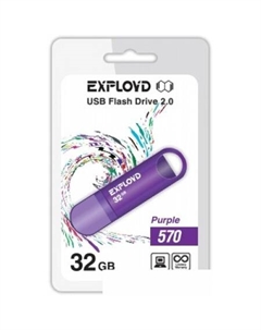 USB Flash 570 32GB (фиолетовый) [EX-32GB-570-Purple] Exployd