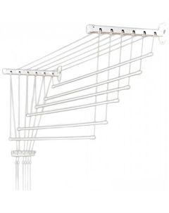 Сушилка для белья Euro Premium потолочная 6 прутьев 150 см Лифт (алюминий/белый) Comfort alumin