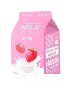 Маска для лица тканевая Strawberry Milk One-Pack (21 г) A'pieu
