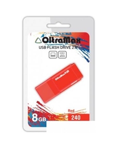 USB Flash 240 8GB (красный) [OM-8GB-240-Red] Oltramax