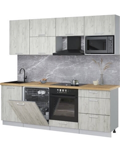 Кухонный гарнитур Интерлиния Мила Лайт 2.3-ПМ2