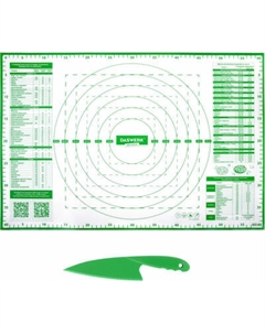 Коврик для теста Daswerk Силиконовый с пластиковым ножом / 608426