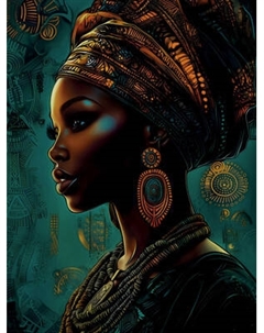 Набор алмазной вышивки Феникс+ Африканка / 71443 Feniks