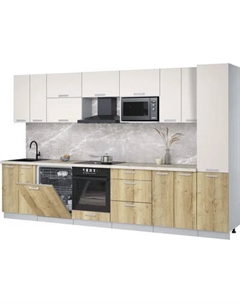 Кухонный гарнитур Интерлиния Мила Лайт 3.4-ПМ2