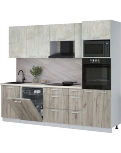 Кухонный гарнитур Интерлиния Мила Лайт 2.6-ПМ1