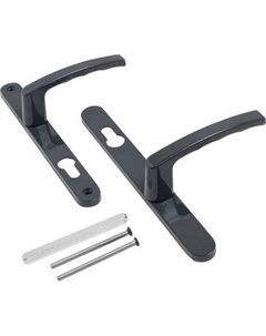 Ручка дверная БУЛАТ ЛДМ АГН-85.25.67-75 RAL7016 Булат