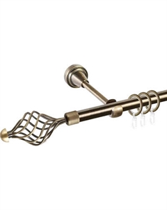 Карниз для штор АС ФОРОС Grace D19Г + наконечники Ажур Ас форос