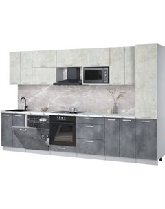 Кухонный гарнитур Интерлиния Мила Лайт 3.4-ПМ2