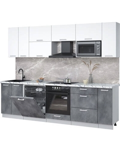 Кухонный гарнитур Интерлиния Мила Лайт 2.7-ПМ2