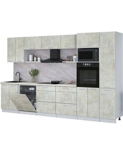 Кухонный гарнитур Интерлиния Мила Лайт 3.4-ПМ1