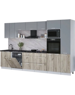 Кухонный гарнитур Интерлиния Мила Лайт 3.4-ПМ1